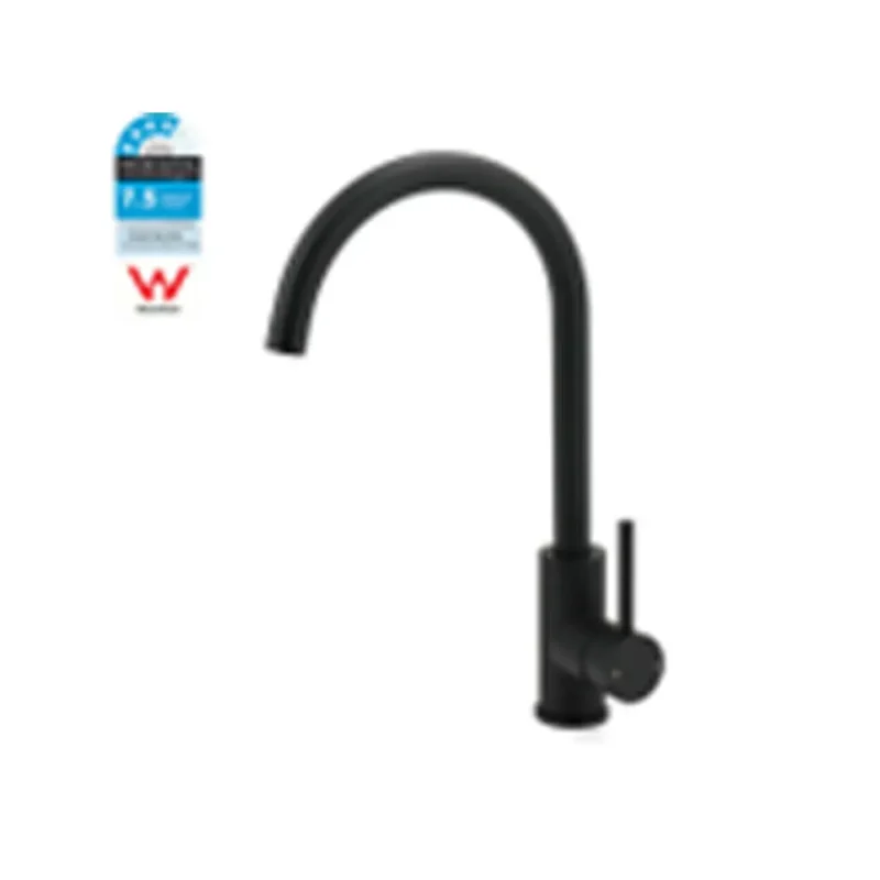 Deck mounted kitchen tap without pull-down sprayer – KRD501.BL matt Black